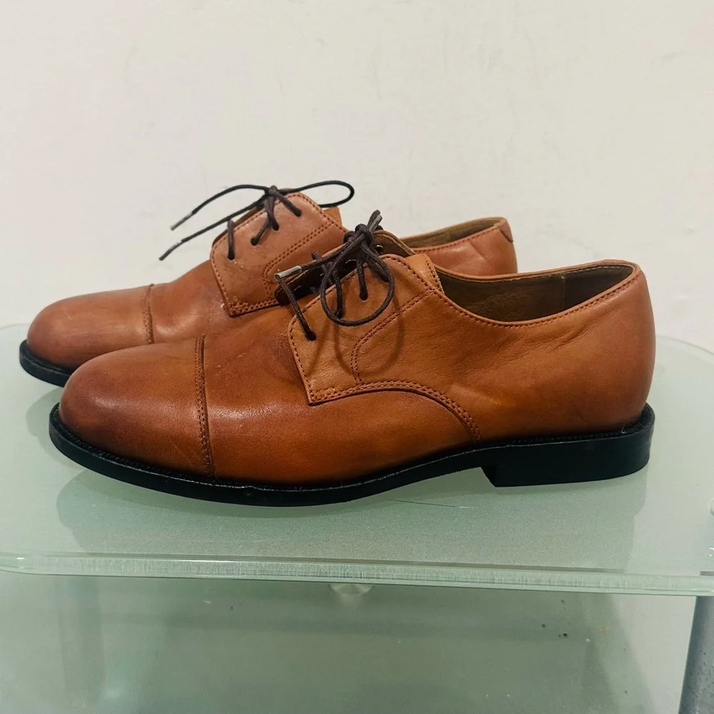 Brooks Brothers Men’s Leather Dress Shoes‎ Youth Size US 4D (EU 36.5) – Brown